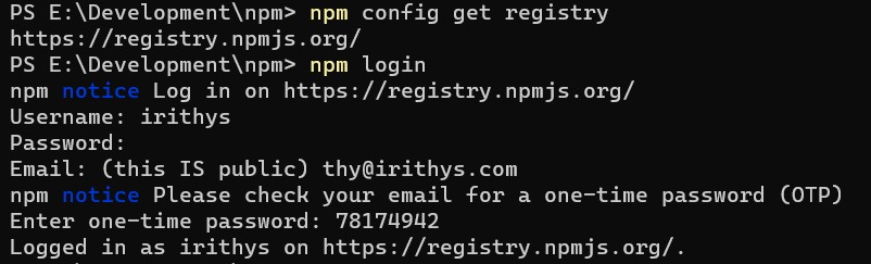 npm-命令行登录